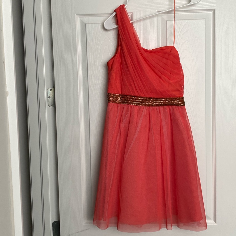 Beautiful one shoulder dress by Max and Cleo